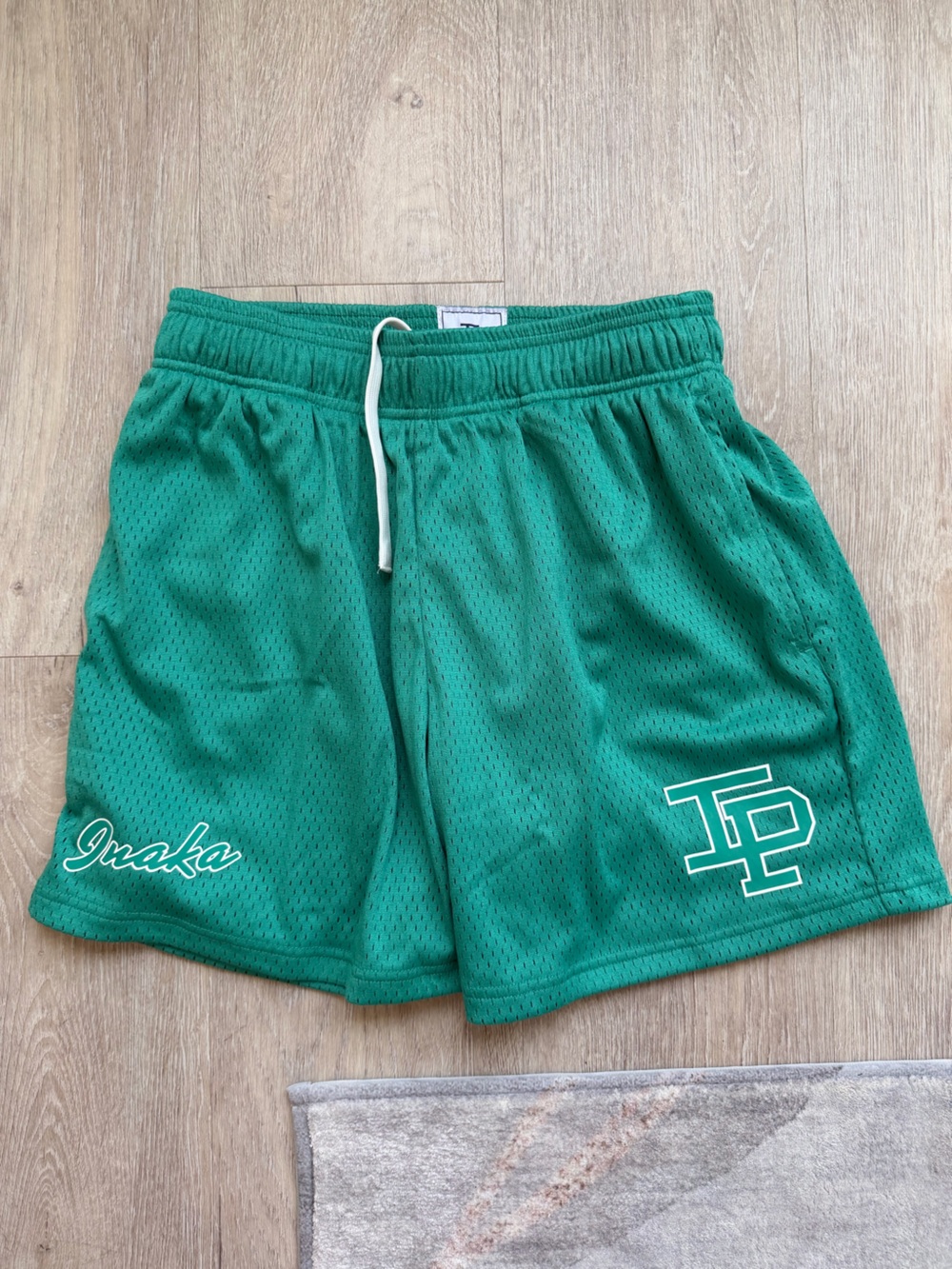 Inaka Power Unisex Mesh Athletic Shorts with White Accents